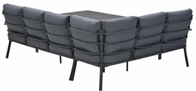 Garden Impressions Senja lounge dining set 3-delig links - mystic grey