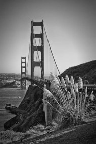 Kunstfotografie San Francisco Golden Gate Bridge, Melanie Viola, (26.7 x 40 cm)