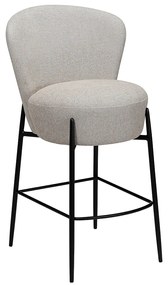 Dan-Form Orbit Boucle Barkruk Met Hoge Rugleuning Cashmere