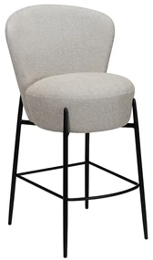 Dan-Form Orbit Boucle Barkruk Met Hoge Rugleuning Cashmere