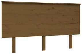 vidaXL Hoofdbord 184x6x82,5 cm massief grenenhout honingbruin
