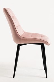 Set van 4 fluwelen Cade Stoelen