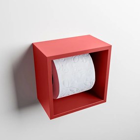 Mondiaz Easy Cube toilet rolhouder 16x16cm fire