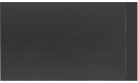 Douchebak Rea Bazalt Black 80x120