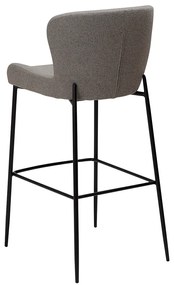 Dan-Form Glam Design Barstoel Boucle Grijsbruin