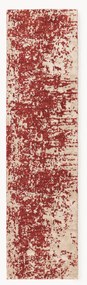 Handgeweven wollen loper Cynthia met abstract patroon