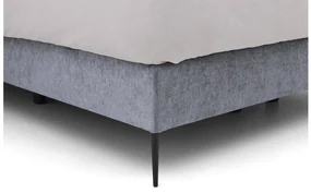 Goossens Boxspring Ease Solid Incl. Matras, Vlak 180 x 210 cm (=2x 90 x 210 cm) met hoofdbord + 2x matras shapes 1