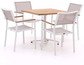 Bellagio Roma/Canzo 80cm dining tuinset 5-delig stapelbaar