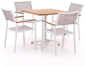 Bellagio Roma/Canzo 80cm dining tuinset 5-delig stapelbaar