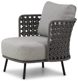 Loungestoel Aluminium/wicker Grijs-antraciet 4 Seasons Palacio