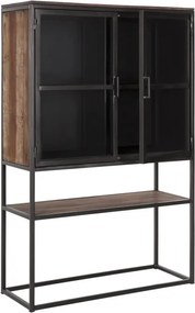 Must Living Baboon Houten Vitrinekast - 90x40x140cm.