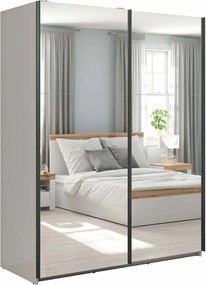 Kledingkast Livevaro 119, Kasjmier, 196x154x60cm, 142.2 kg, Kledingkast deuren: Schuivend, Aantal planken: 5, Aantal planken: 5