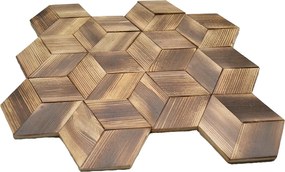 Houten Mozaïekpaneel | Fresh Pine | 30×35 cm | Hout | Tegel