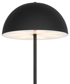 LED Buiten vloerlamp mushroom zwart oplaadbaar 3-staps dimbaar - Keira Modern IP44 Buitenverlichting rond Lamp