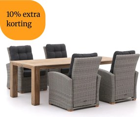 + 10% kassakorting | Diningset Intenso | 4 personen | Tuinset teakhout | 5-delig | Kees Smit Tuinmeubelen