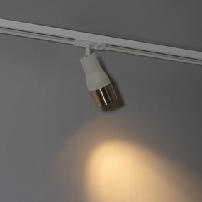 Moderne spot beige met goud voor railsysteem 1-fase GU10 50mm - Iconic Kohua
