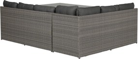 Garden Impressions Lapa lounge dining set 5-delig - grijs