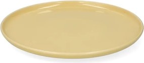 Dinerbord, reactieve glazuur, steengoed, korengeel, Ø27 cm
