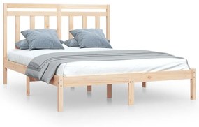 vidaXL Bedframe massief hout 140x190 cm