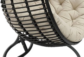 Coco Dream Hangstoel Wicker Grijs