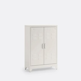 Lage kast in metaal, 2 deuren, Hiba