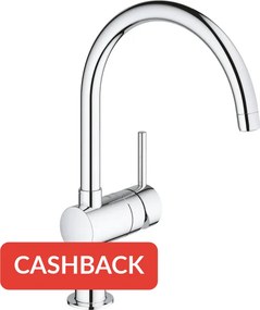 Grohe Minta keukenmengkraan met draaibare C-uitloop chroom