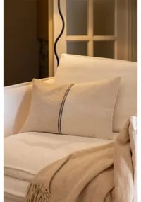 Rechthoekig Kussen 40x60 Cm Van Katoen Louisa Zwart - Beige – Linnen - Sklum