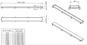 Mueller RVS tegelrooster tbv douchegoot 100x7