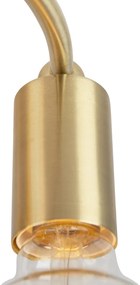 Art Deco plafondlamp messing 4-lichts - Facile