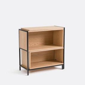 Eiken fineer modulaire en uittrekbare consoletafel Volga