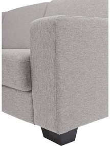Goossens Hoekbank N-joy Divana Met Chaise Longue grijs, stof, 2,5-zits, stijlvol landelijk met chaise longue links