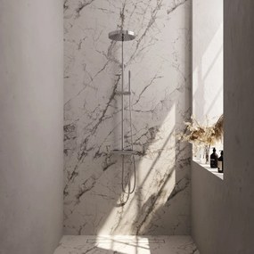 Brauer Stripe opbouw regendouche met 25cm hoofddouche en staafhanddouche chroom