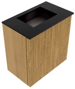 Mondiaz Joya 40cm toiletmeubel oak met wastafel faye midden zonder kraangat urban