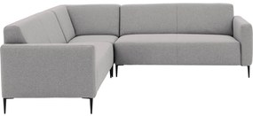 Goossens  Key West lichtgrijs, stof, 2,5-zits, modern design