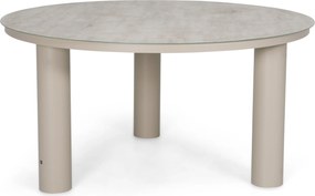 Dining Tuintafel rond 150 cm (tafelblad) Zand/Beige Arancia