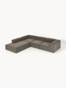 Bouclé modulaire hoekbank Lennon (4-zits)