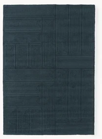 Handgetuft wollen vloerkleed Alexia met geometrisch patroon