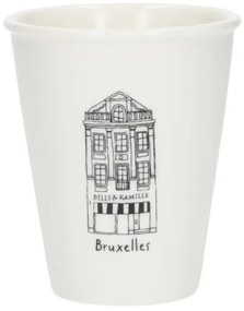 Gevel mok, Brussel Grasmarkt, porselein, 200 ml