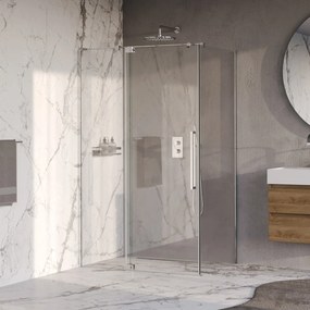 Brauer Stellar douchecabine met draaideur 120x100cm chroom
