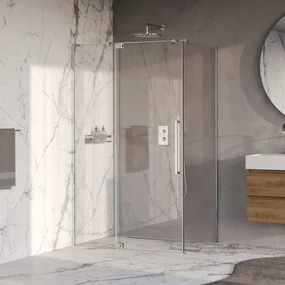 Brauer Stellar douchecabine met draaideur 120x100cm chroom