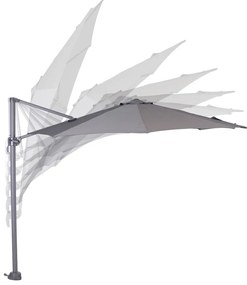 Garden Impressions Zweefparasol Hawaii S Ø300 - donker grijs - licht grijs