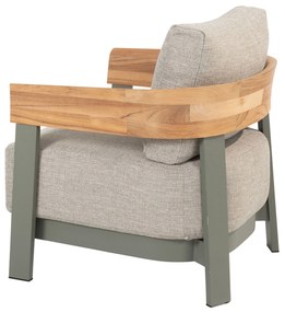 Tuinstoel Aluminium/teak Groen 4 Seasons Outdoor Varenna