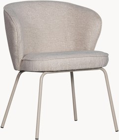 Gestoffeerde eetstoelen Admit met armleuningen, 2 stuks