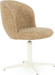 Eleonora Molly Draaibare Eetkamerstoel Mosterd Met Beige Poten