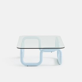 Salontafel van glas en staal, TOLORA