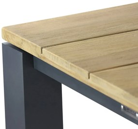 Dining Tuintafel   300 x 100 cm Aluminium/teak Old teak greywash  Riviera