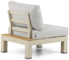 Loungeset 6 personen Aluminium/Teak Taupe Lifestyle Garden Furniture Vittoria