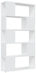vidaXL Boekenkast/kamerscherm 80x24x155 cm spaanplaat wit