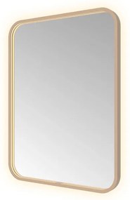 Hotbath &MORE Spiegel direct en indirect LED spiegelverwarming color changing dimbaar met afstandsbediening Geborsteld koper PVD SSQ680BCP