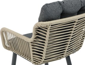 Tuinstoel Rope Grijs-antraciet Coco Alto high